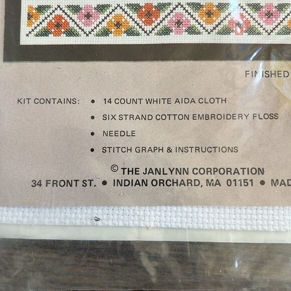 SALE 2/$20 Janlynn Counted Cross Stitch Pattern Kit Wife’s Way Vintage Made USA - Picture 4 of 7